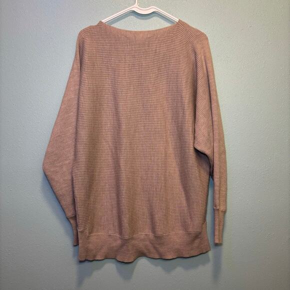 Chelsea & Violet Women’s Ribbed Pullover Sweater Cream Beige Size Medium - Picture 8 of 8